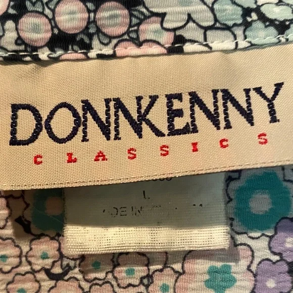 Donnkenny Women's Floral Blouse - Purple and Pink - Picture 2 of 4